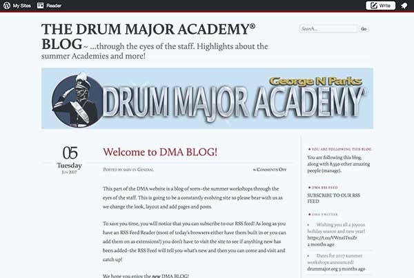 DMA's First Blog Post.